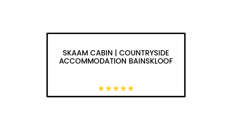 Skaam Cabin | Countryside Accommodation Bainskloof